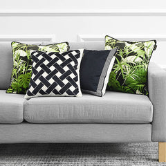 Geometric Intersecting Pillow Cover Feajoy