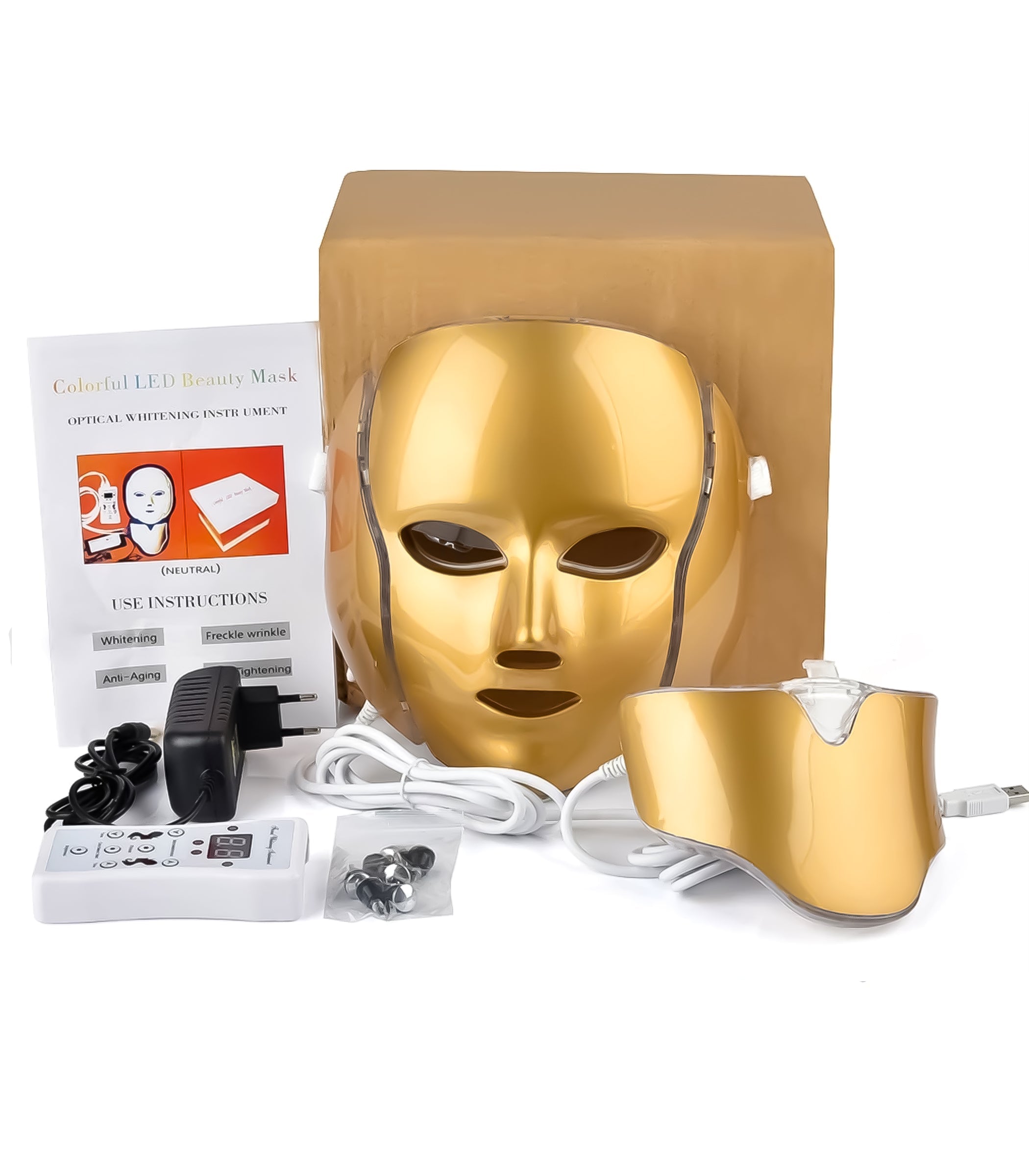 Golden 7 Color LED Mask - The Ultimate Solution for Your Skincare Needs dylinoshop