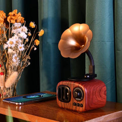 Retro Gramophone Bluetooth Speaker feajoy