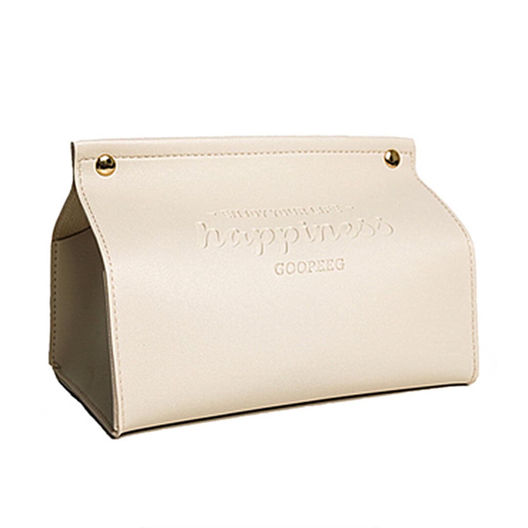 Happiness Leather Bag Tissue Box Feajoy