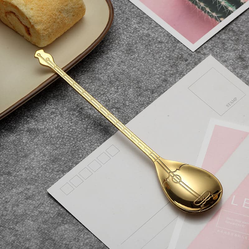 Guitar Musical Instrument Shaped Spoon dylinoshop