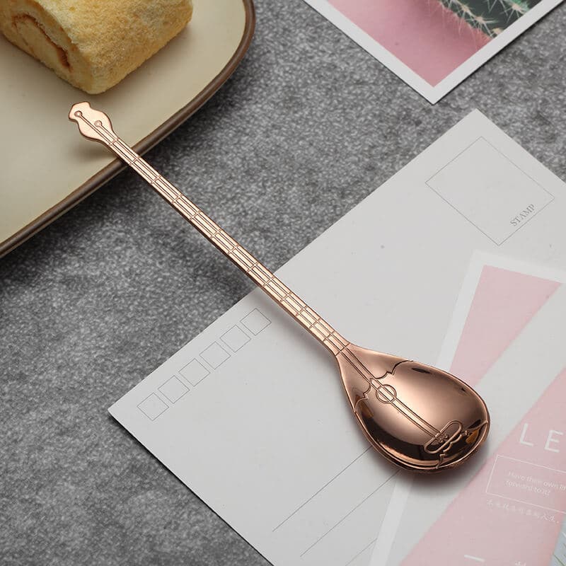 Guitar Musical Instrument Shaped Spoon dylinoshop