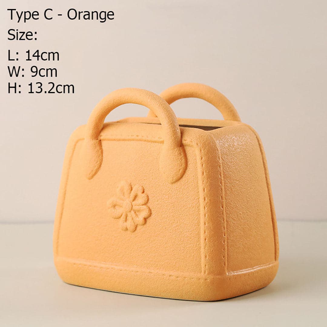 Handbag Shaped Flower Vase feajoy