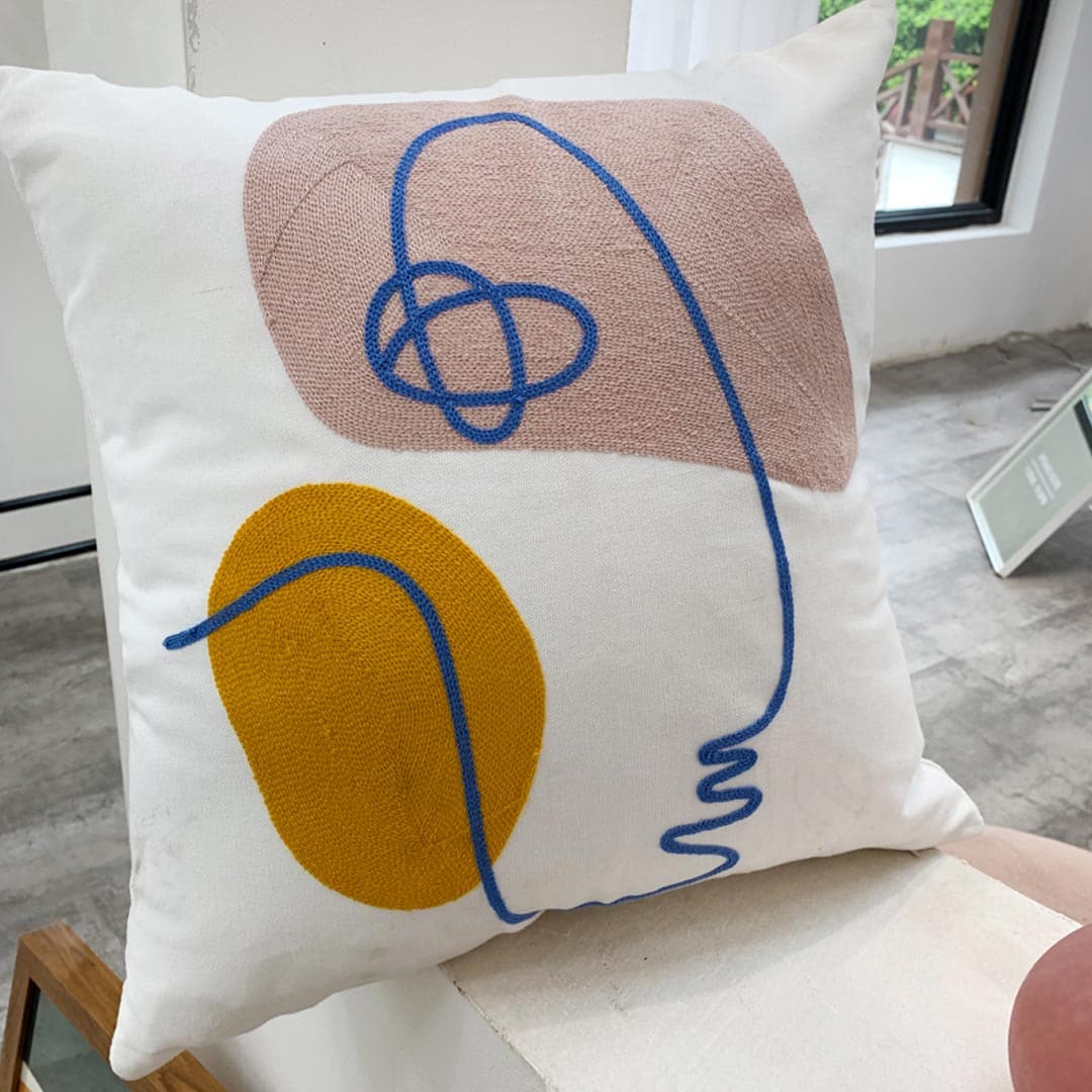 Abstract Embroidery Cushion Covers dylinoshop