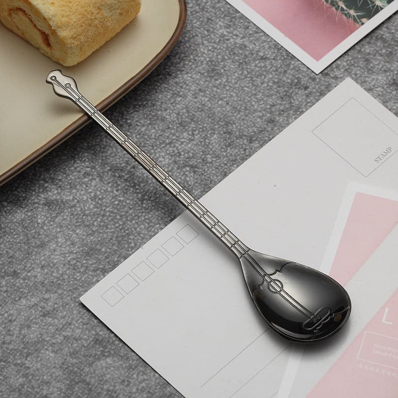 Guitar Musical Instrument Shaped Spoon dylinoshop