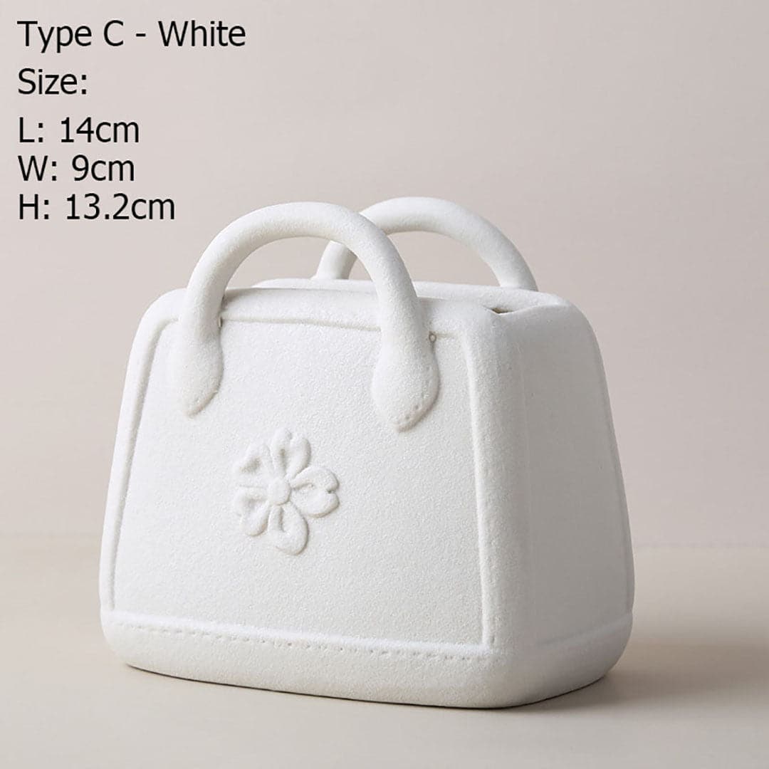 Handbag Shaped Flower Vase feajoy