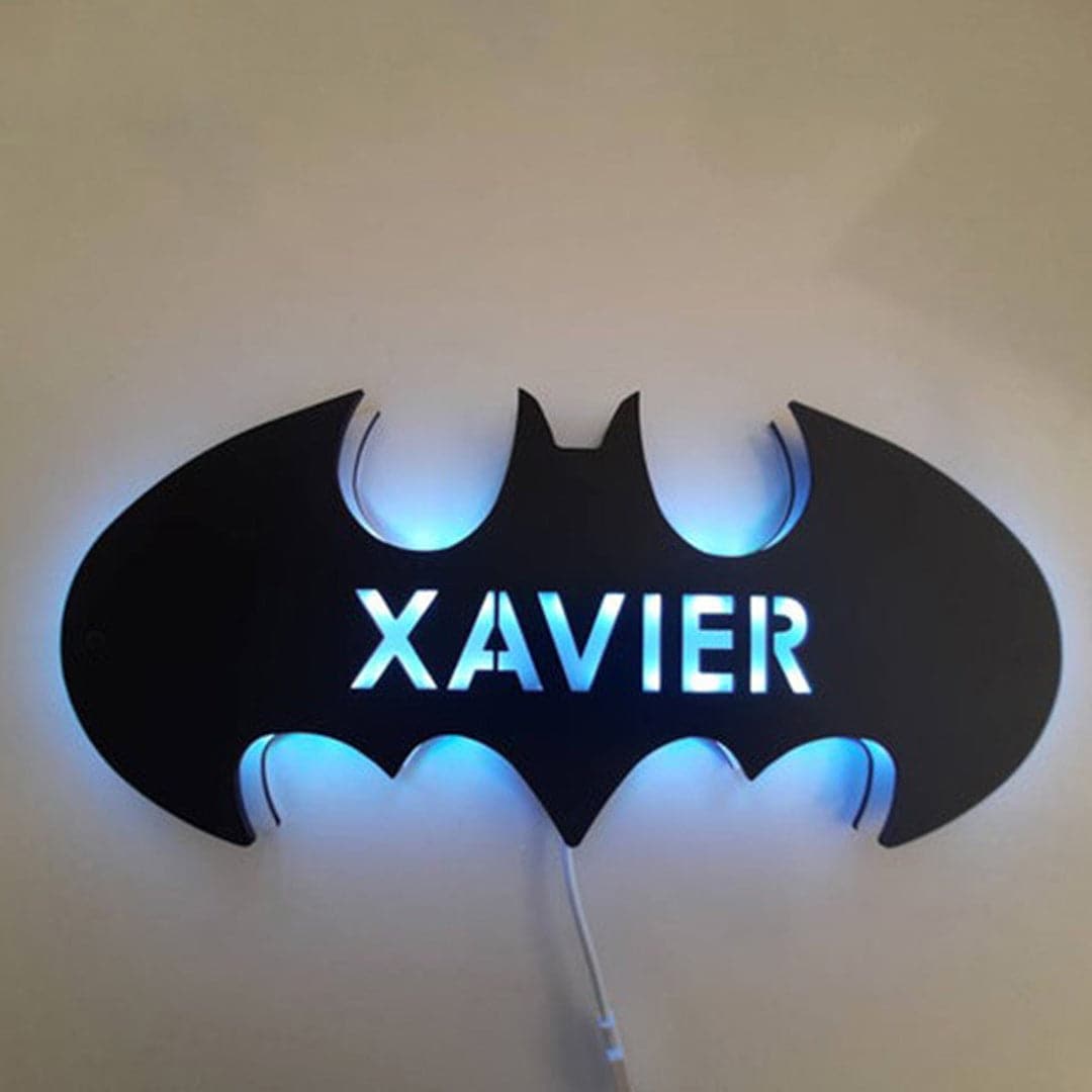 Personalized Wood Bat Light feajoy