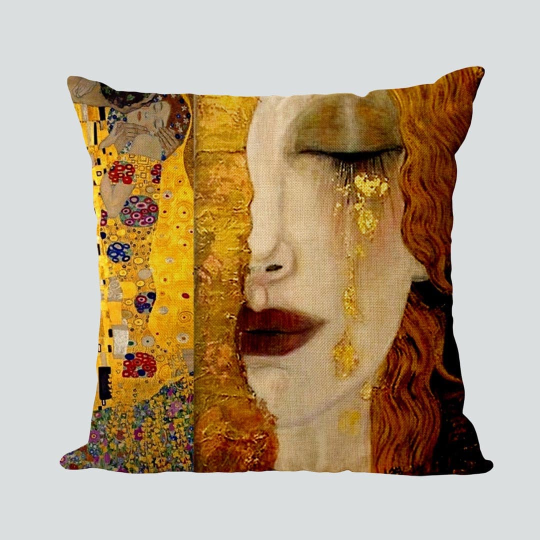 Gustav Klimt Inspired Cushion Covers Feajoy