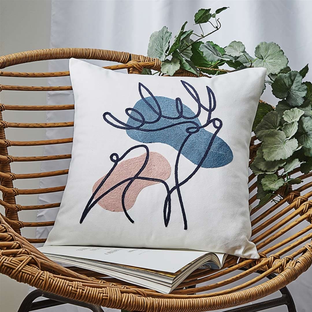 Abstract Embroidery Cushion Covers dylinoshop