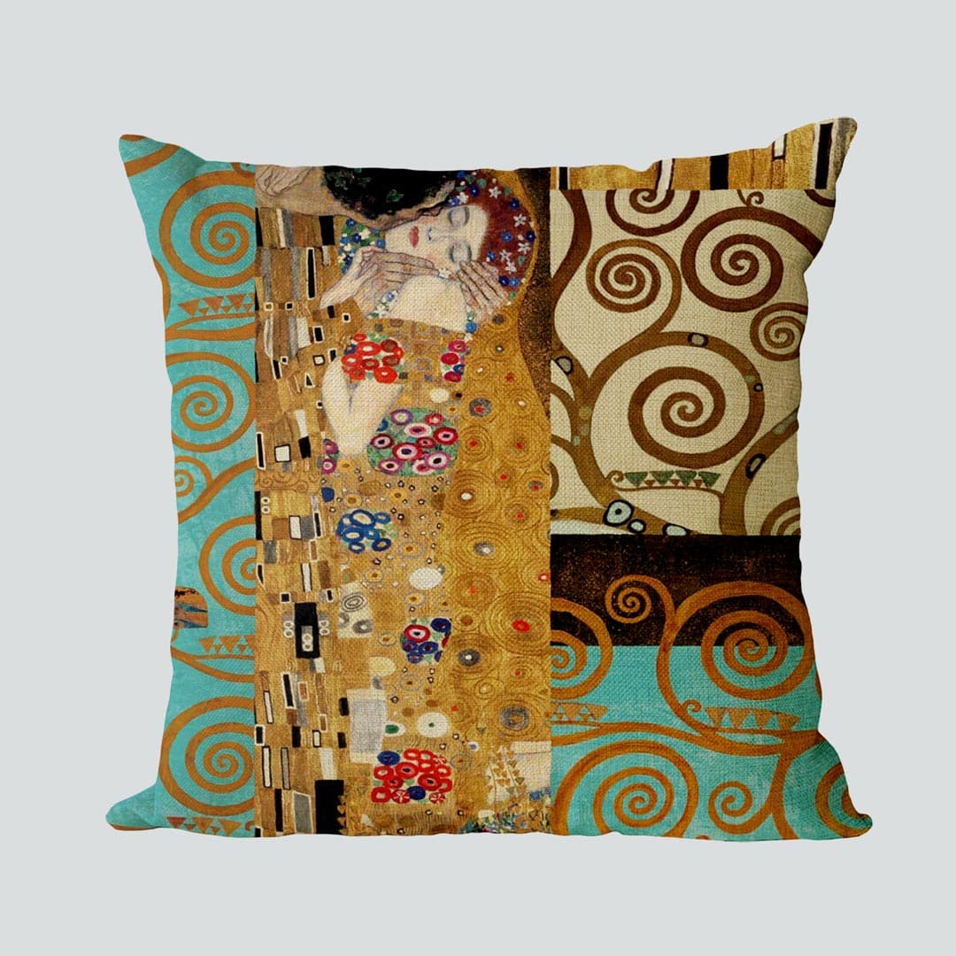 Gustav Klimt Inspired Cushion Covers Feajoy