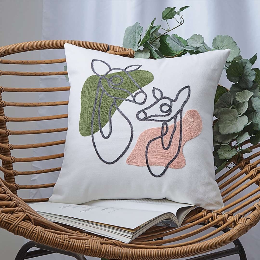 Abstract Embroidery Cushion Covers dylinoshop