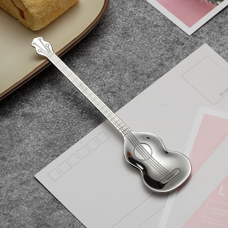 Guitar Musical Instrument Shaped Spoon dylinoshop