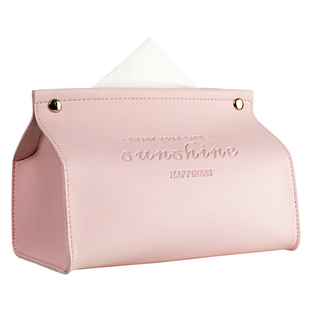 Leather Bag Tissue Box Feajoy