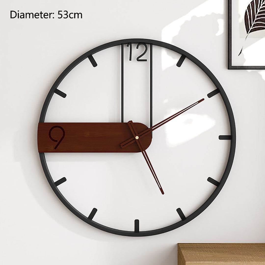 Simple Retro Iron Art Wall Clock feajoy