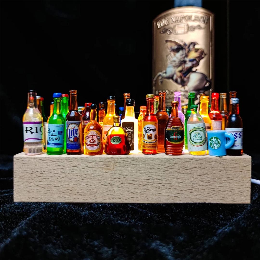 DIY Bottle Beer Wine Drinks Night Light Feajoy