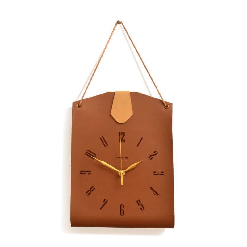 PU Leather Bag Shaped Clock feajoy