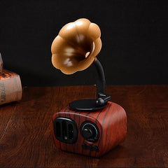 Retro Gramophone Bluetooth Speaker feajoy