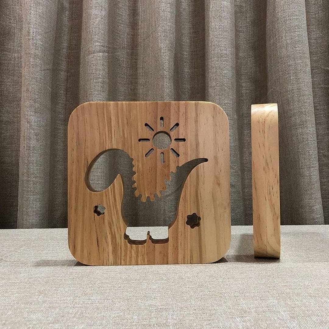 Wooden Night Light USB Powered Feajoy