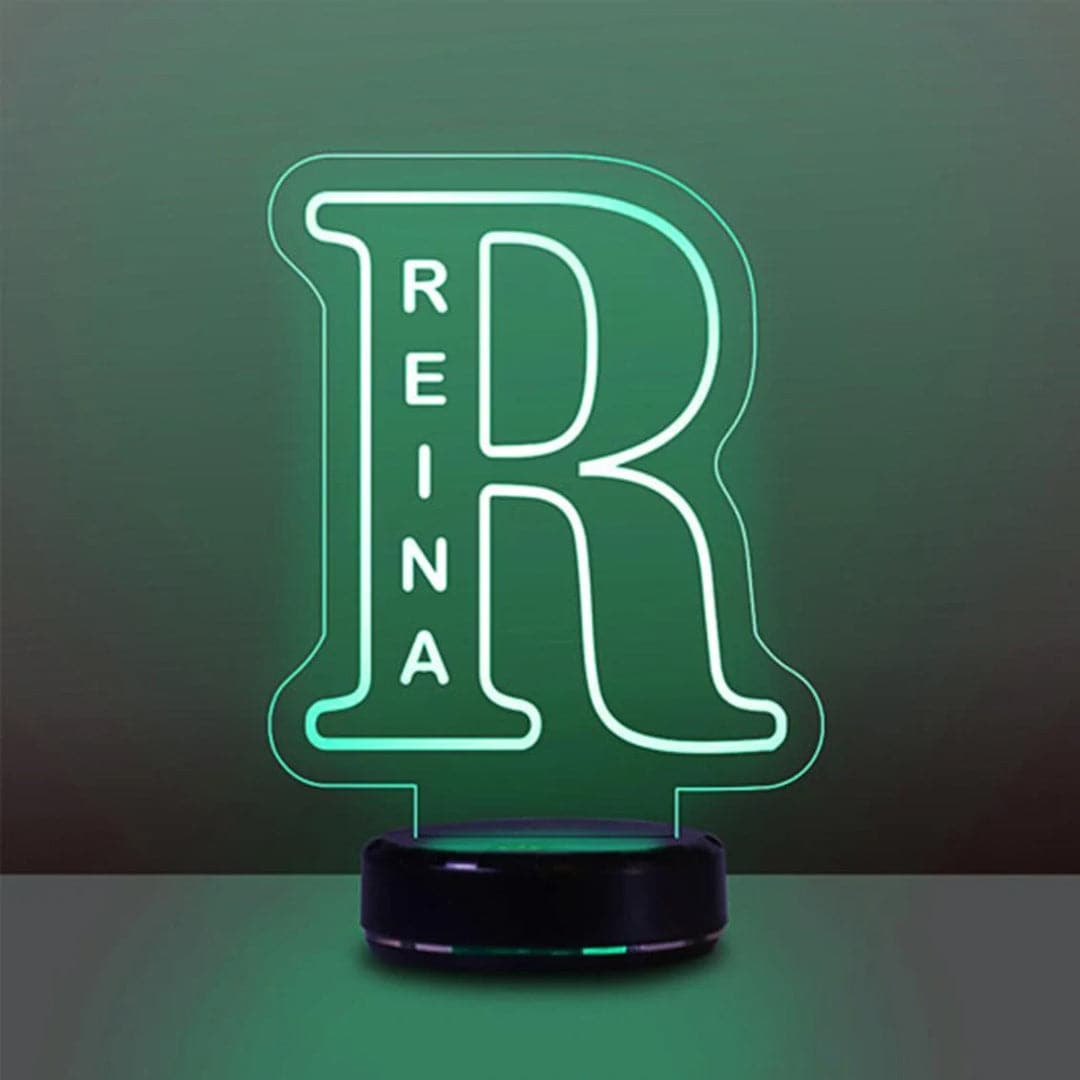 Personalized Name Letter Night Light Feajoy