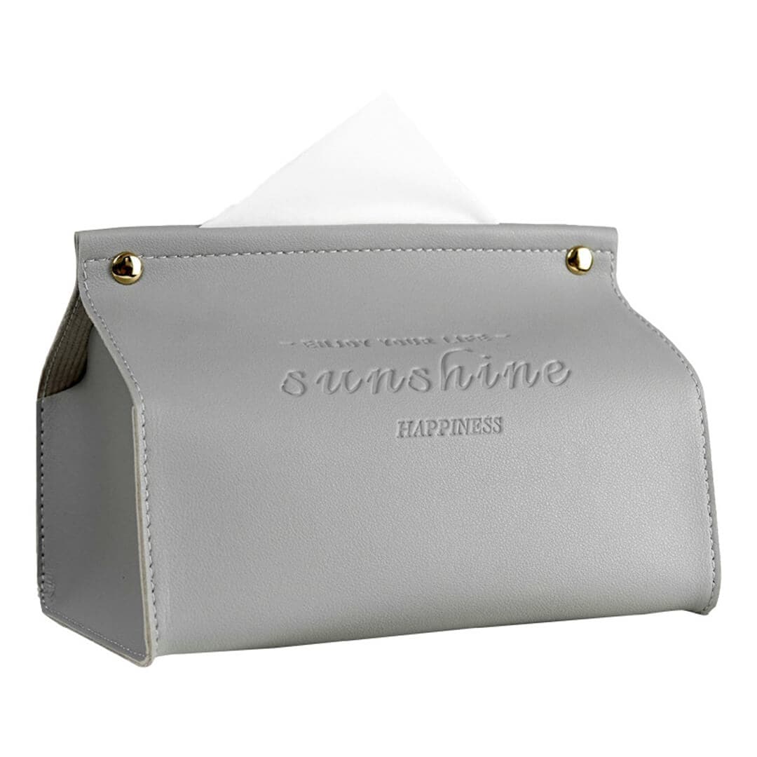 Leather Bag Tissue Box Feajoy