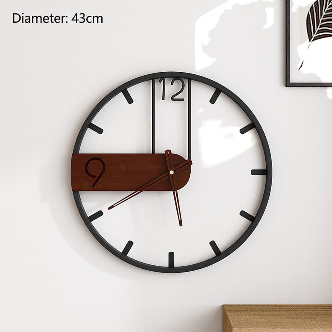 Simple Retro Iron Art Wall Clock feajoy