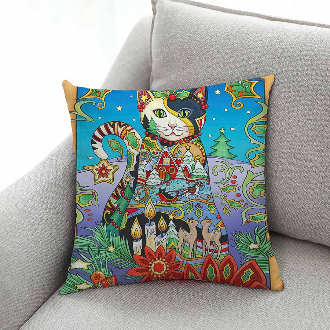 Gustav Klimt Cats Art Pillowcases Feajoy