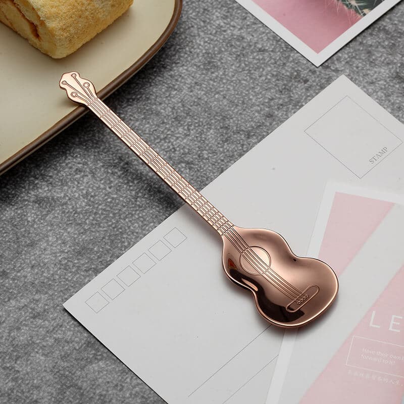 Guitar Musical Instrument Shaped Spoon dylinoshop