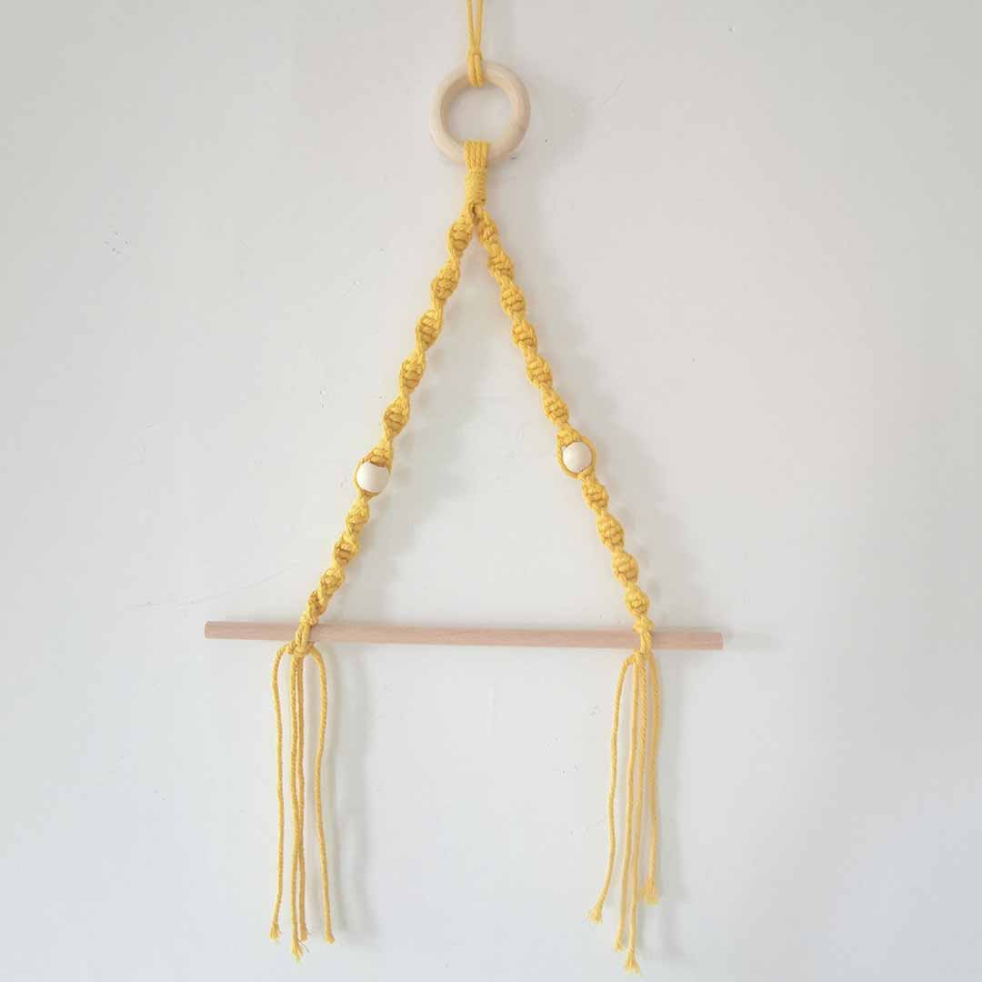 Macrame Paper Towel Holder feajoy