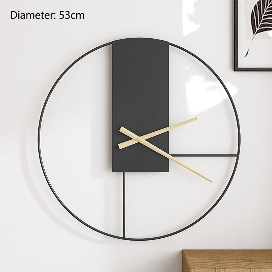 Simple Retro Iron Art Wall Clock feajoy