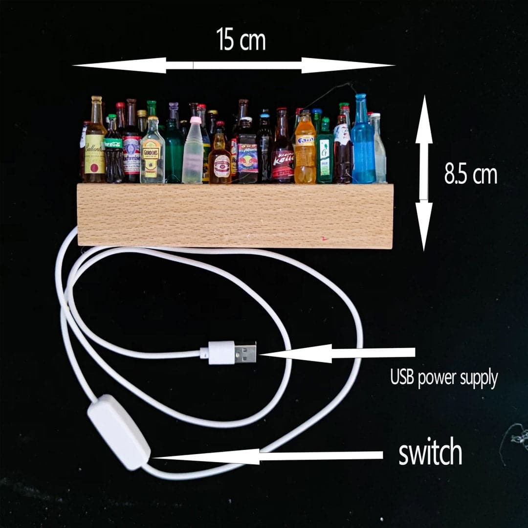 DIY Bottle Beer Wine Drinks Night Light Feajoy