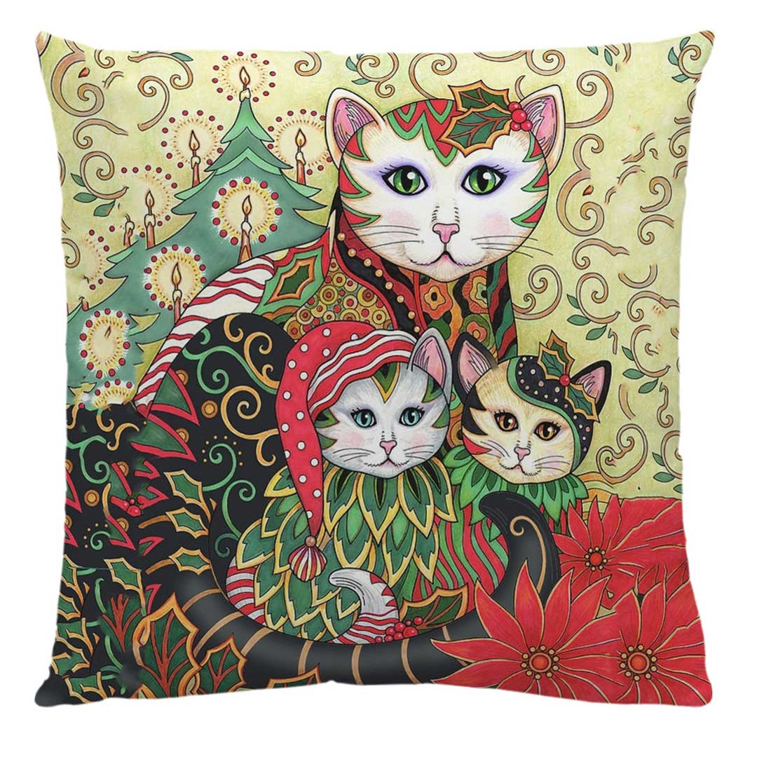 Gustav Klimt Cats Art Pillowcases Feajoy