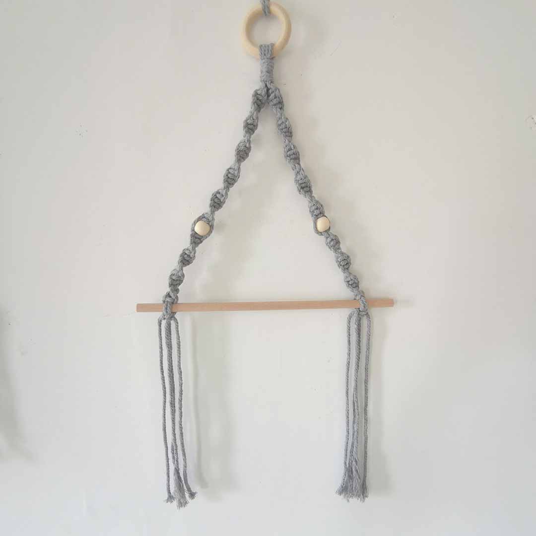 Macrame Paper Towel Holder feajoy