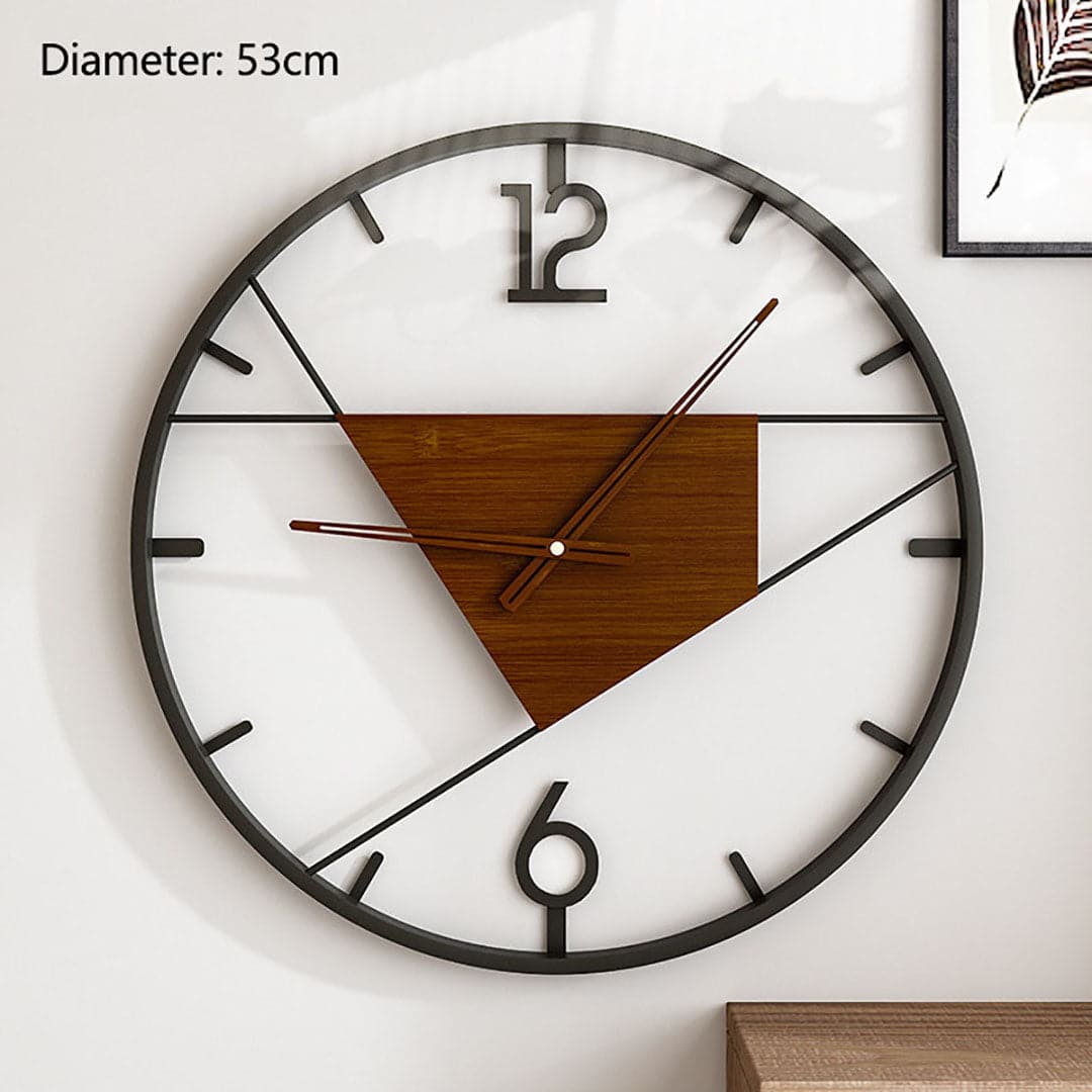 Simple Retro Iron Art Wall Clock feajoy