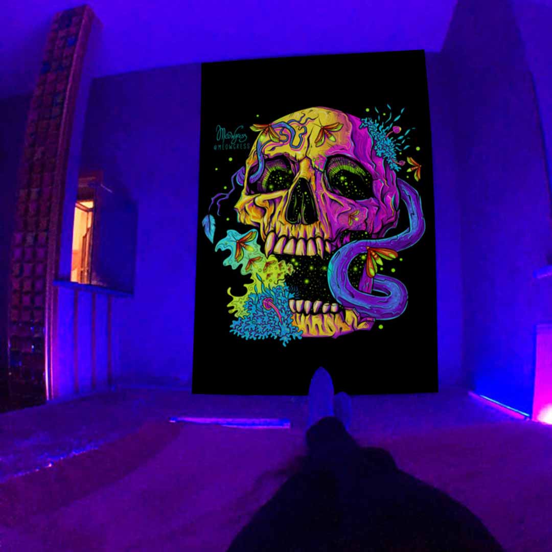 Blacklight UV Reactive Tapestry Series dylinoshop