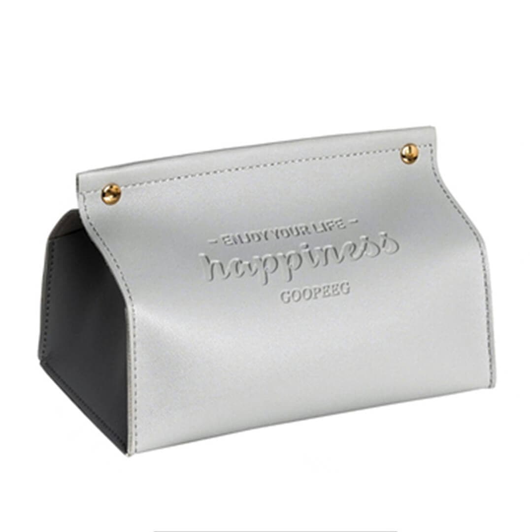 Happiness Leather Bag Tissue Box Feajoy