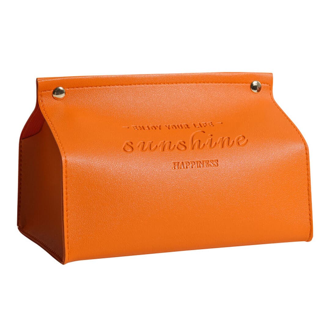 Leather Bag Tissue Box Feajoy