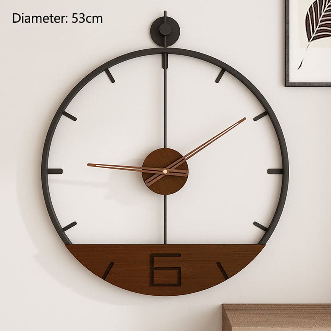 Simple Retro Iron Art Wall Clock feajoy