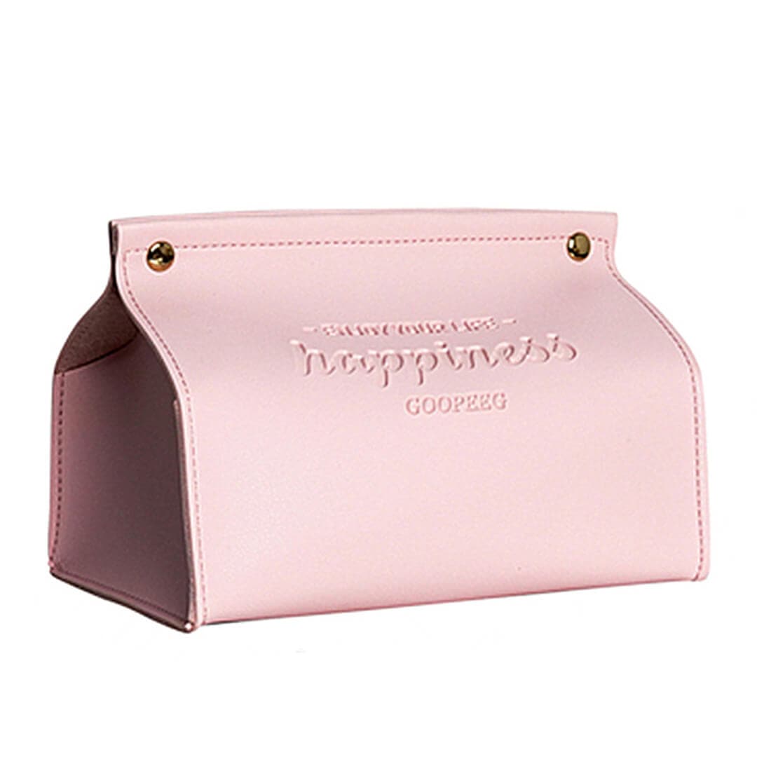 Happiness Leather Bag Tissue Box Feajoy