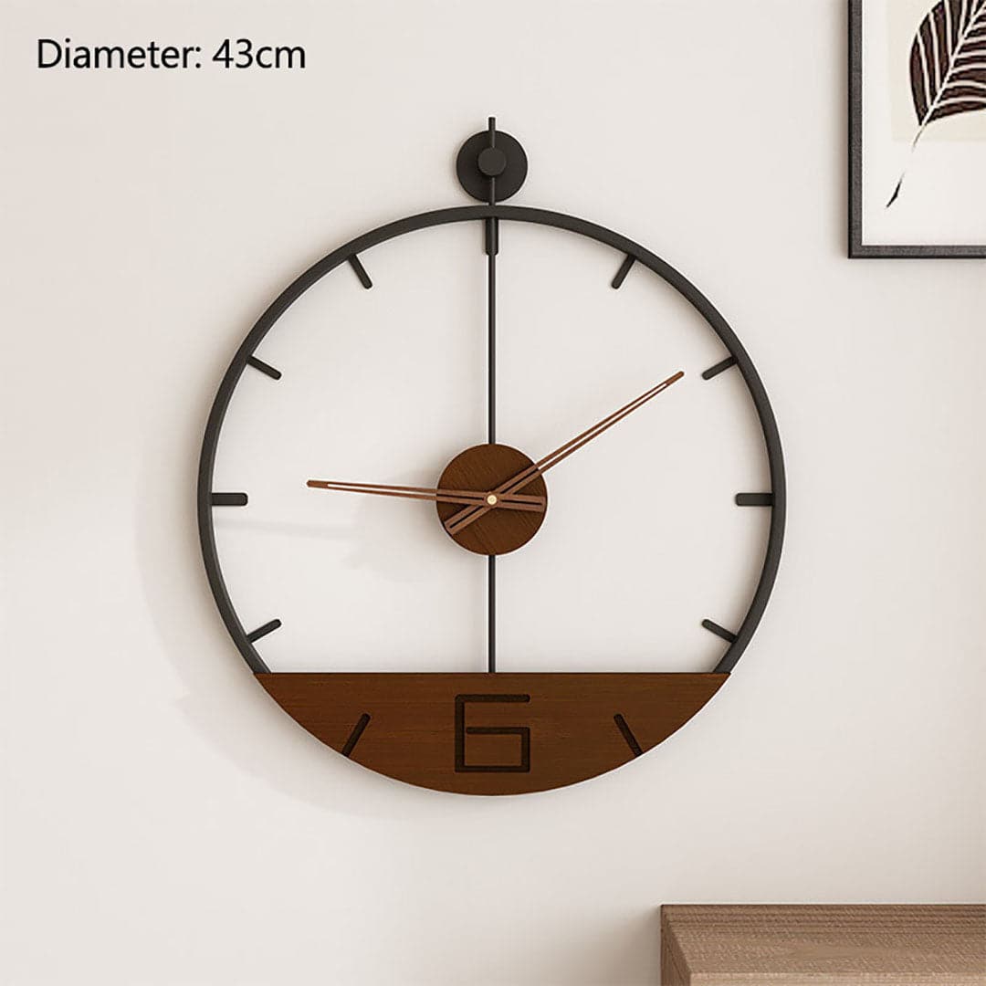 Simple Retro Iron Art Wall Clock feajoy