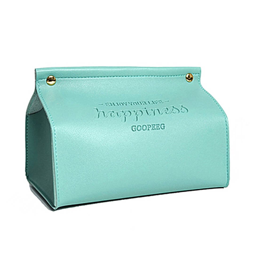 Happiness Leather Bag Tissue Box Feajoy