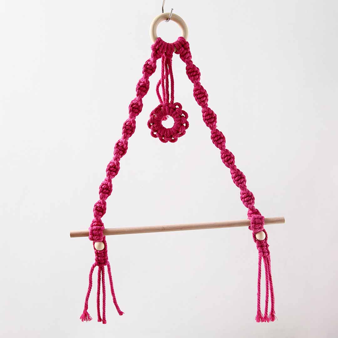 Macrame Paper Towel Holder feajoy