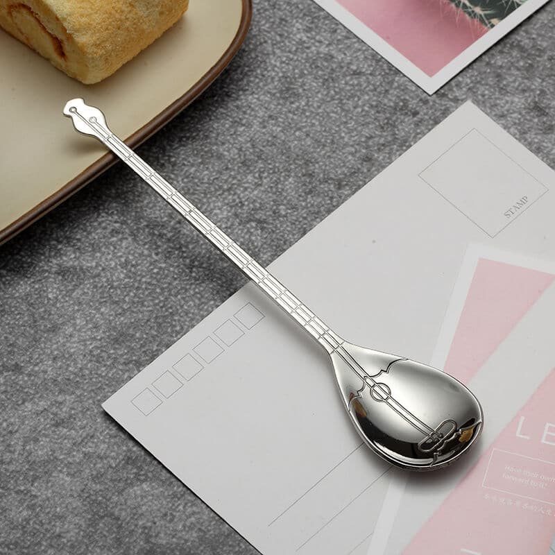 Guitar Musical Instrument Shaped Spoon dylinoshop