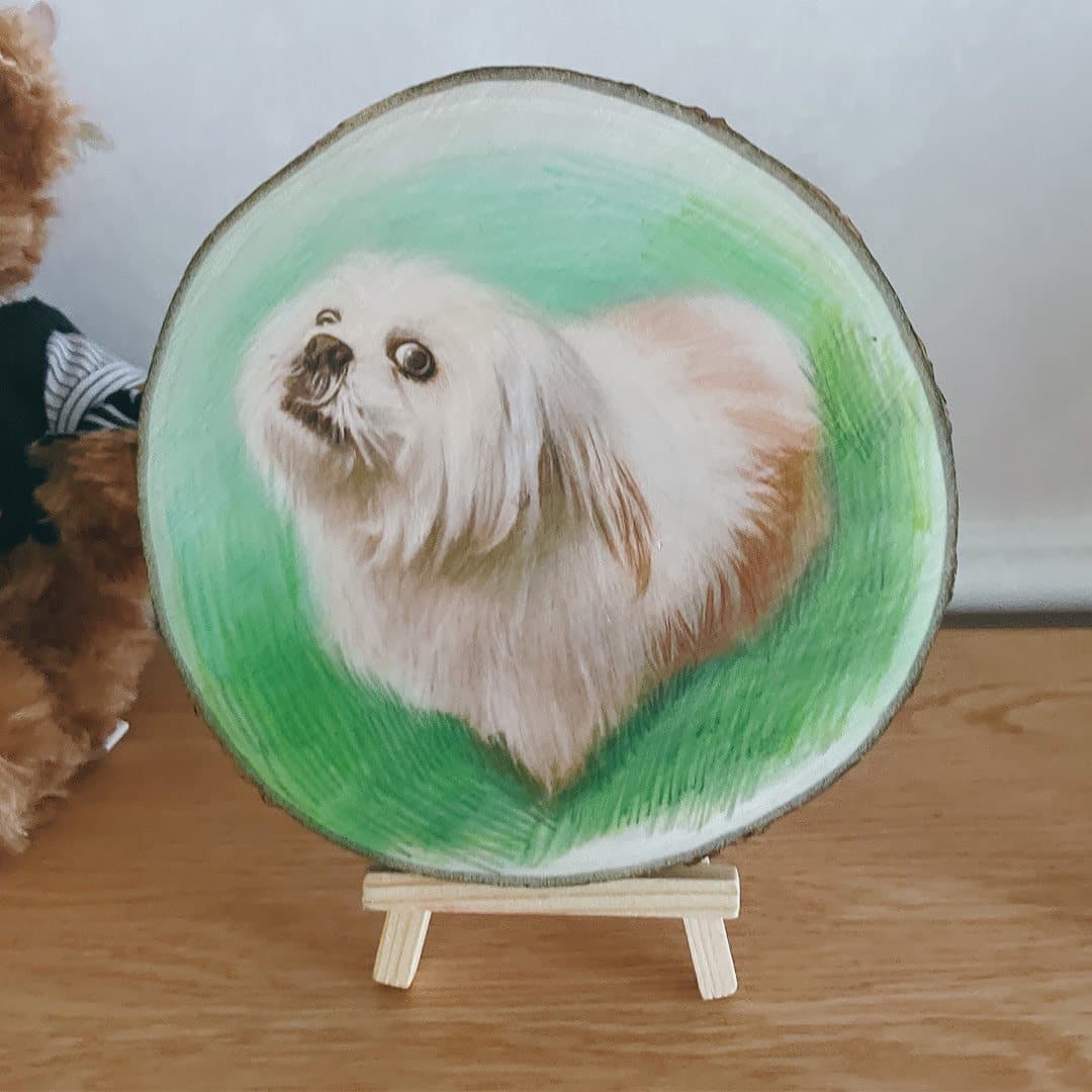 Custom Hand Painted Pet Portrait dylinoshop