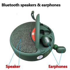 2-in-1 Portable Speaker and Earbuds dylinoshop