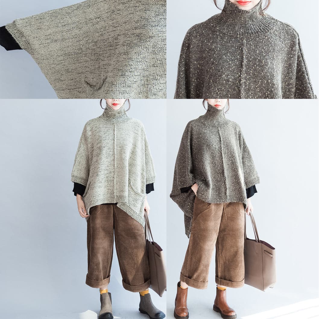 2021 autumn fashion cotton knitted sweater oversize batwing sleeve large hem sweater pullover dylinoshop