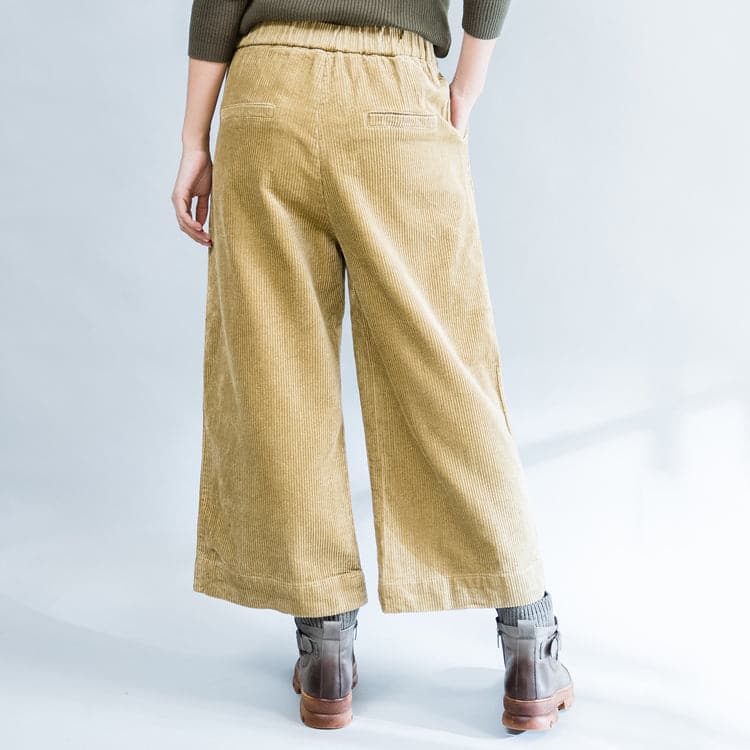 2021 khaki thick corduroy trousers loose casual wide leg pants dylinoshop