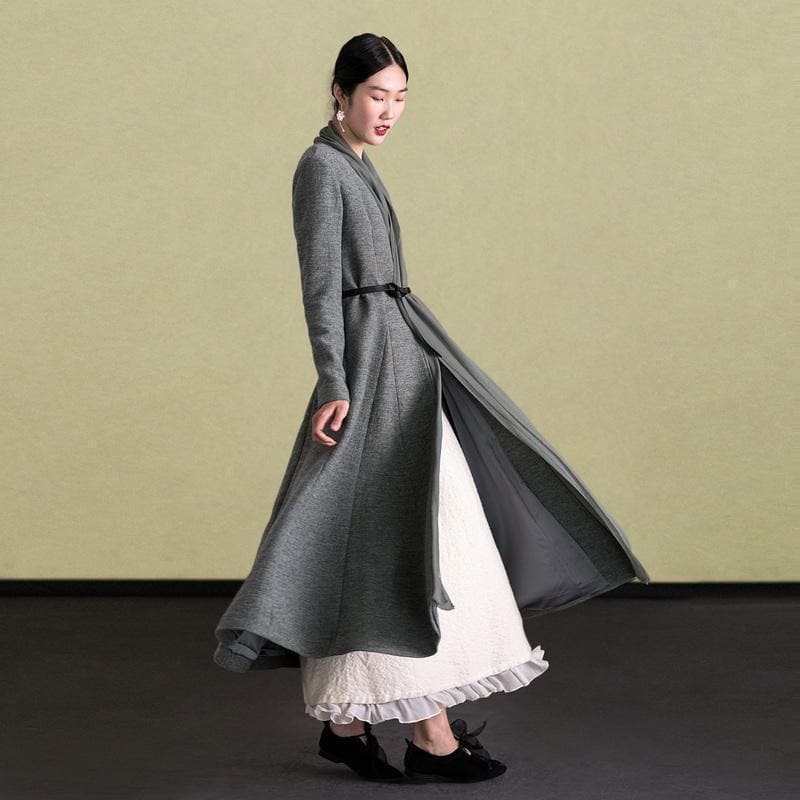 2019 embroidery wool coat for woman plus size maxi coat  women coats dylinoshop