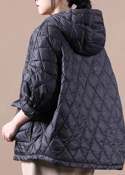 2021 Loose Fitting Winter Puffer Jacket Hooded Black Down Coat-(Clearance, LImited Stock) dylinoshop