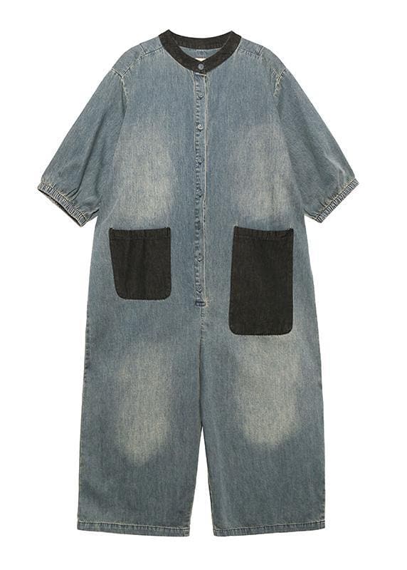 2021 new summer denim jumpsuit thin section fashion jumpsuit women dylinoshop