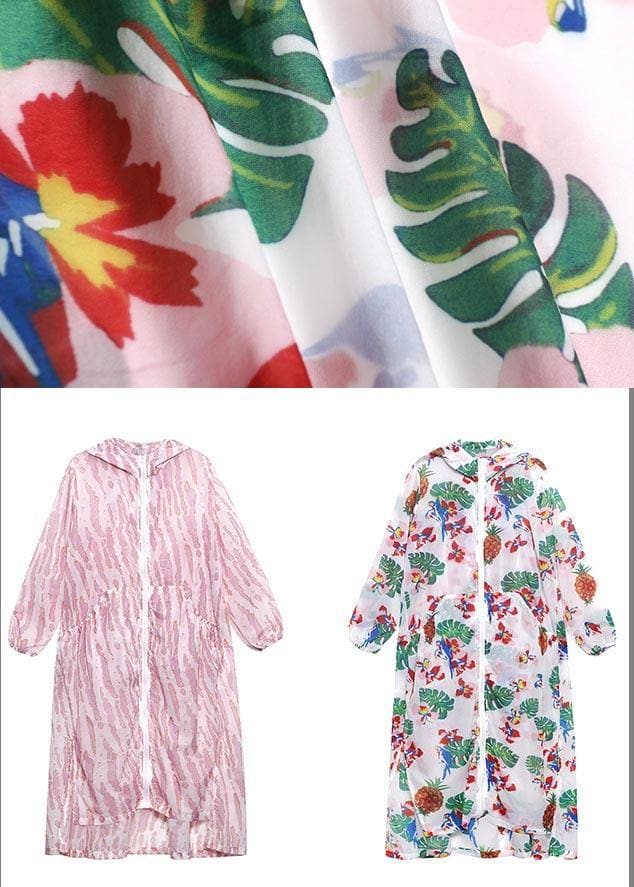 2021 New Summer Long Fashion Print Loose Sunscreen Clothing dylinoshop